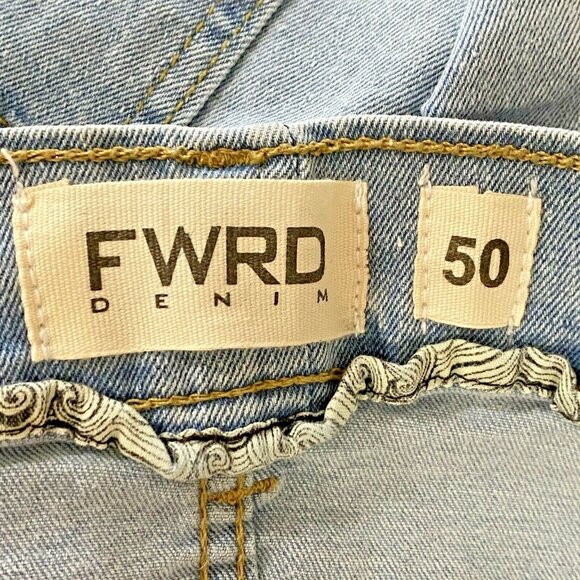 FWRD Paint Splatter Slim Fit Jeans 50x33 Streetwear Hip Hop Urban Grunge - Picture 6 of 7